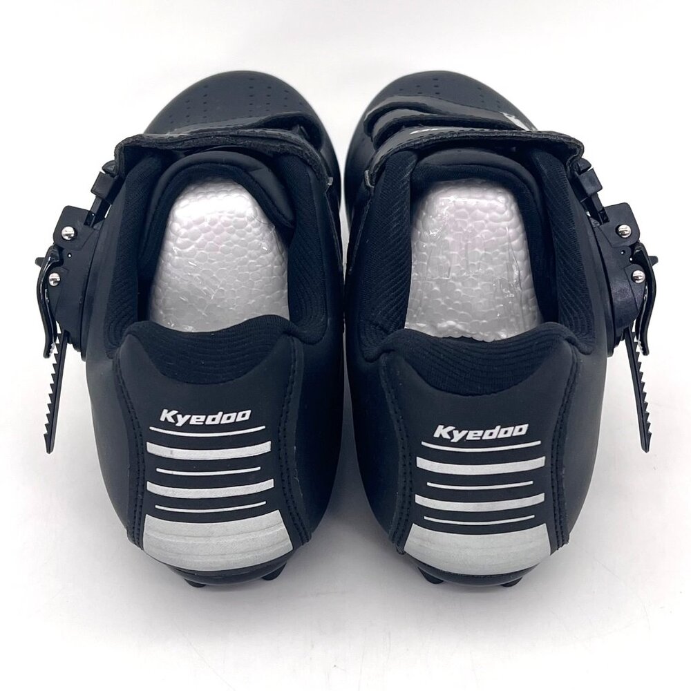 Kyeodo Cycling Shoes Mens 7 Womens 8.5 Black Delta Pedals Pelaton Compatible New - Picture 4 of 16